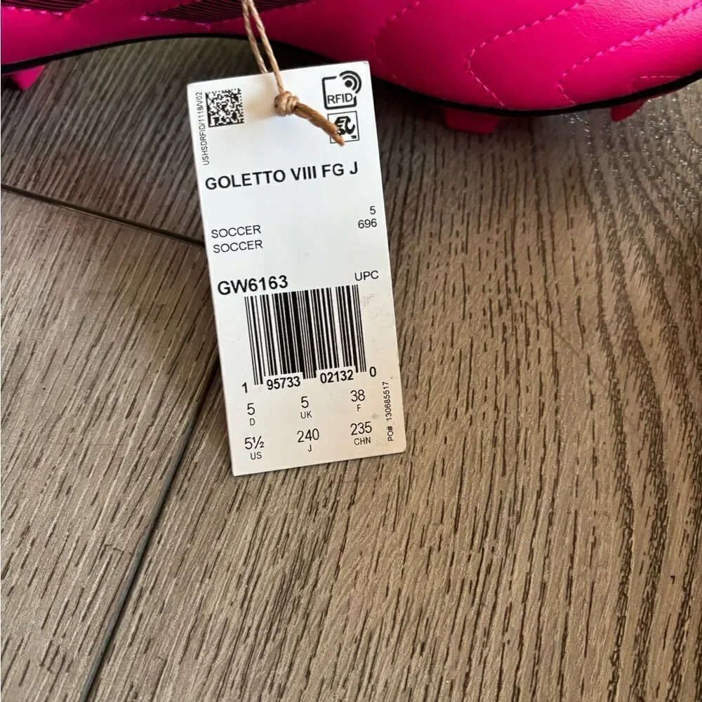 Adidas Goletto VIII Kids Pink Soccer Shoes